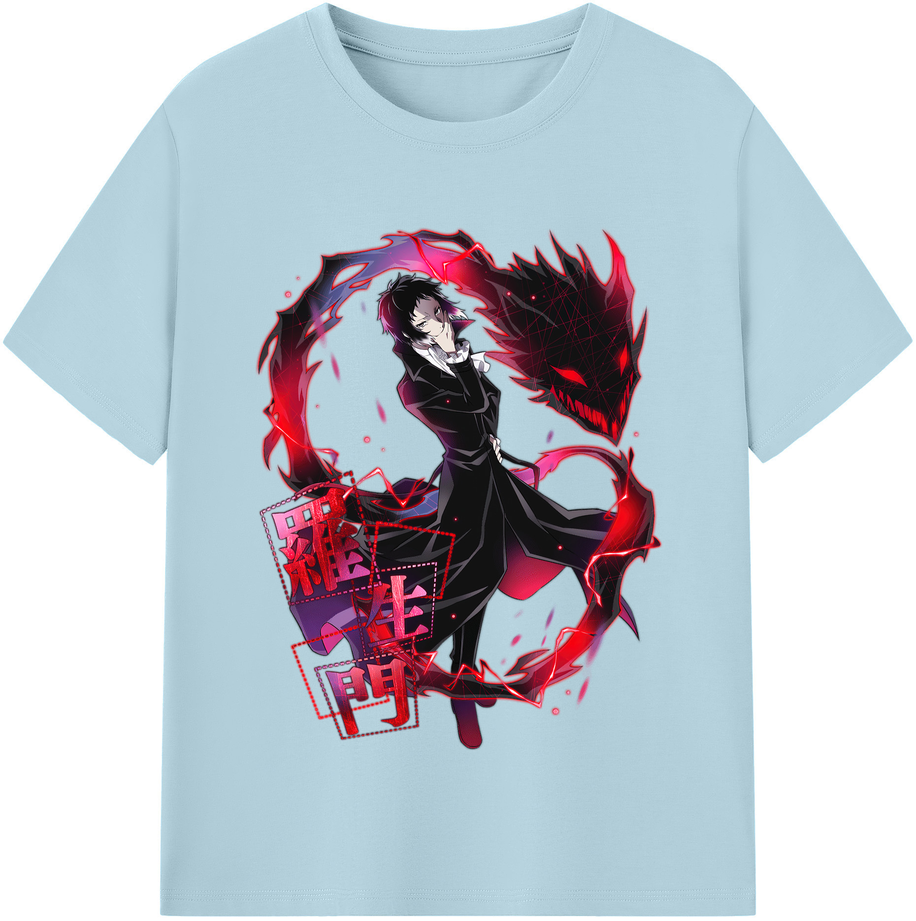 （画像用） 文豪ストレイドッグス Bungo Stray Dogs 綿100％半袖Tシャツ（フロントプリント）